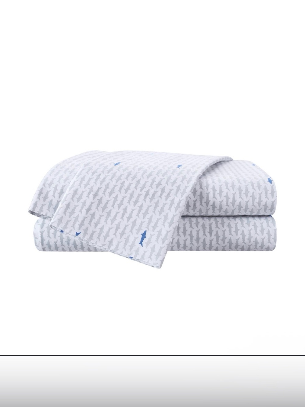 Southern Tide Home Shark Sighting cotton fitted sheet